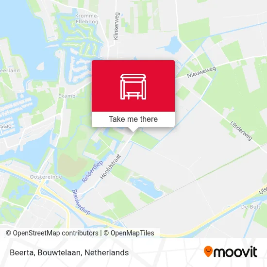 Beerta, Bouwtelaan map