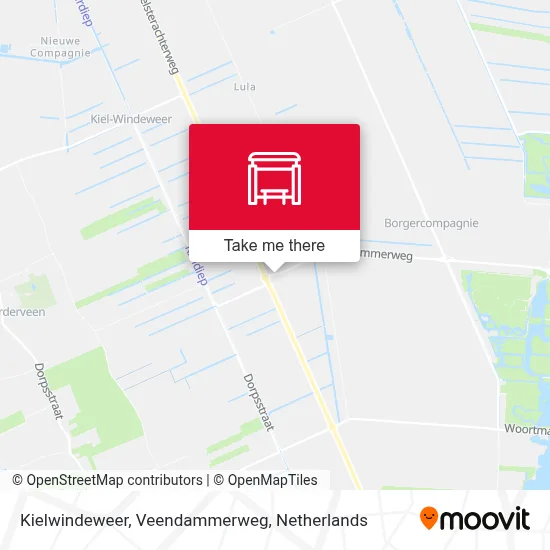 Kielwindeweer, Veendammerweg map