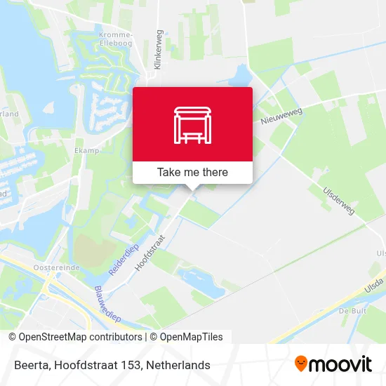 Beerta, Hoofdstraat 153 Karte