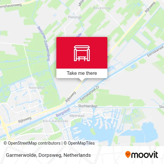 Garmerwolde, Dorpsweg map