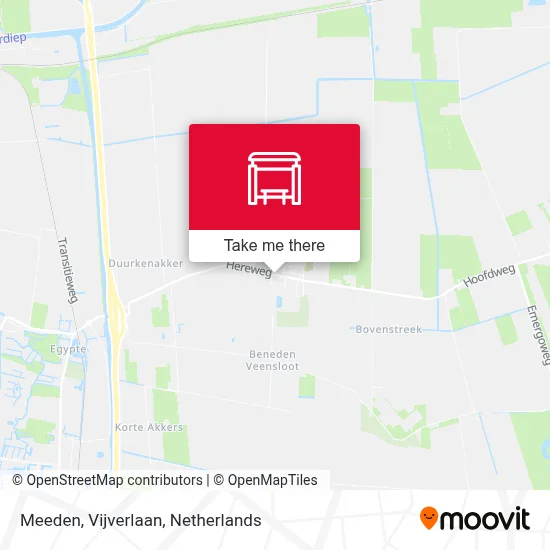 Meeden, Vijverlaan map