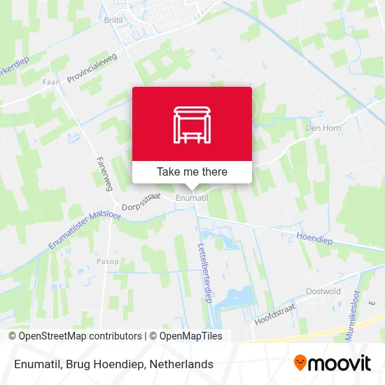 Enumatil, Brug Hoendiep map