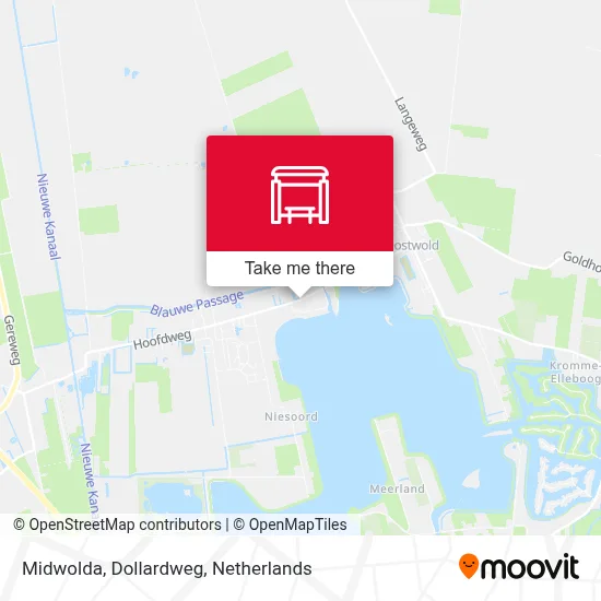 Midwolda, Dollardweg Karte