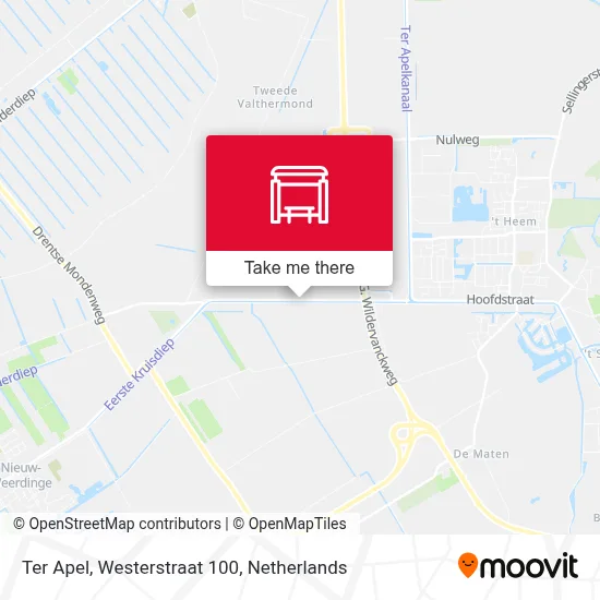 Ter Apel, Westerstraat 100 map
