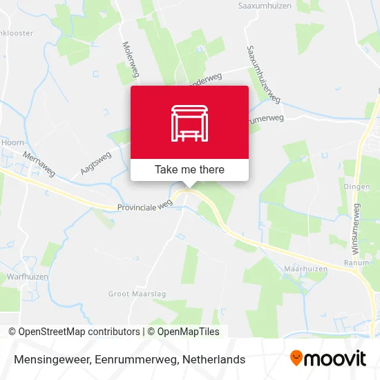 Mensingeweer, Eenrummerweg map