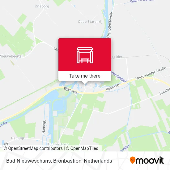 Bad Nieuweschans, Bronbastion map