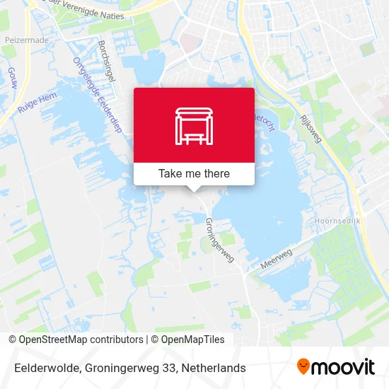 Eelderwolde, Groningerweg 33 map