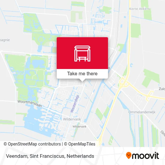 Veendam, Sint Franciscus map
