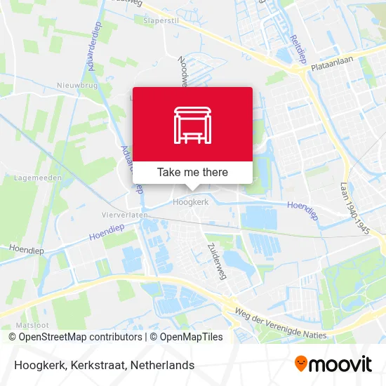 Hoogkerk, Kerkstraat map