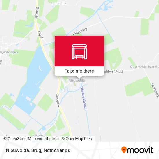 Nieuwolda, Brug map