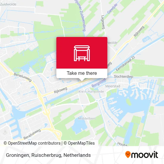 Groningen, Ruischerbrug map