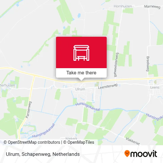 Ulrum, Schapenweg map