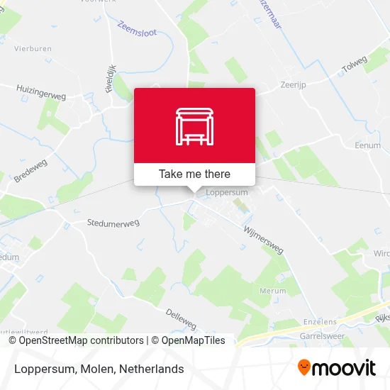 Loppersum, Molen map