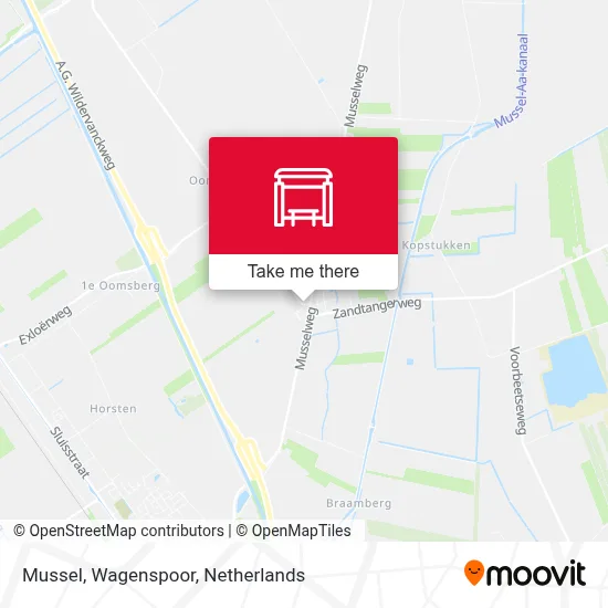 Mussel, Wagenspoor Karte