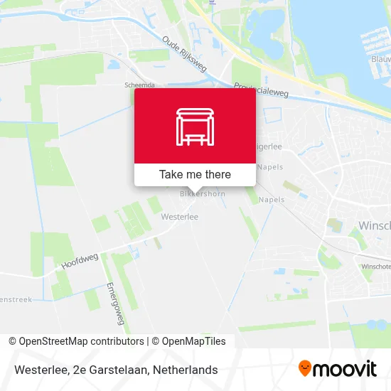 Westerlee, 2e Garstelaan Karte