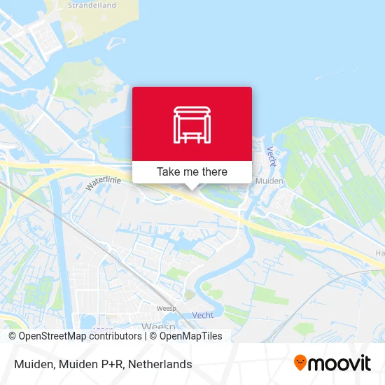 Muiden, Muiden P+R map