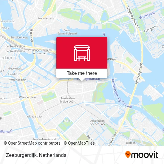 Zeeburgerdijk Karte