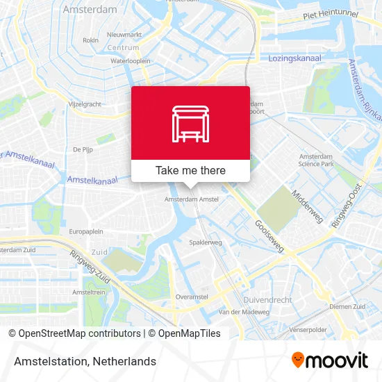 Amstelstation map
