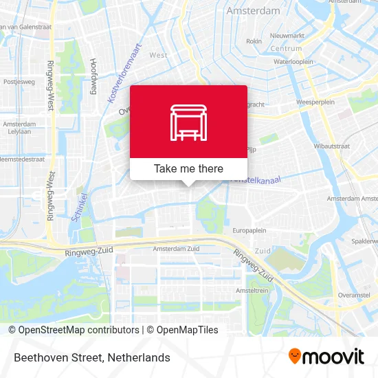 Beethovenstraat map