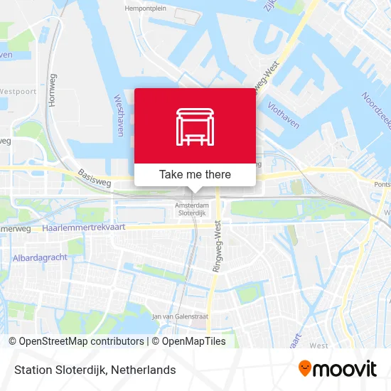 Station Sloterdijk map
