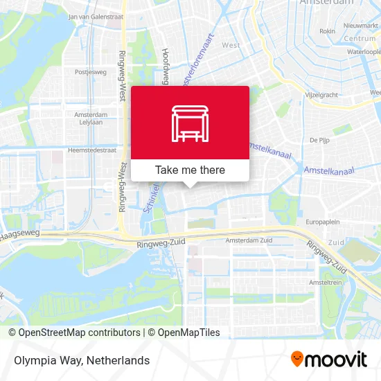 Olympiaweg map