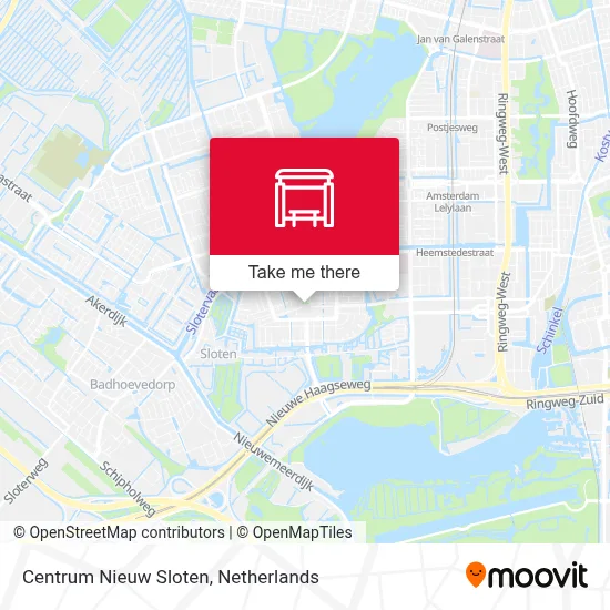 Centrum Nieuw Sloten map