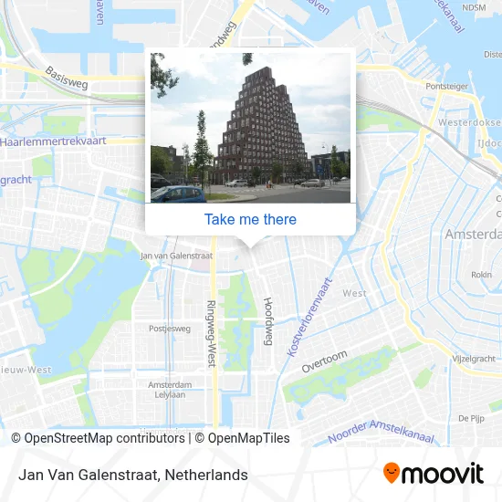 Jan Van Galenstraat map