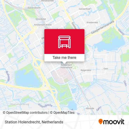 Station Holendrecht map