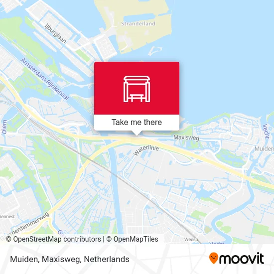 Muiden, Maxisweg Karte