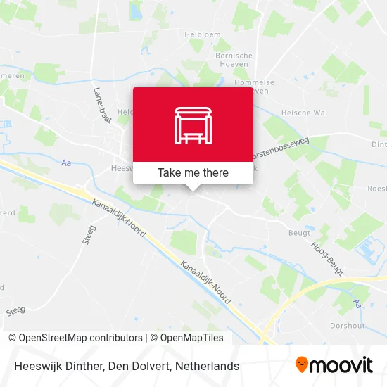 Heeswijk Dinther, Den Dolvert map
