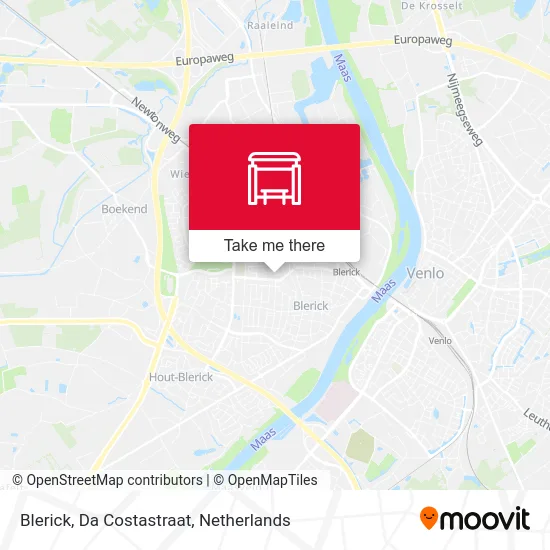 Blerick, Da Costastraat map