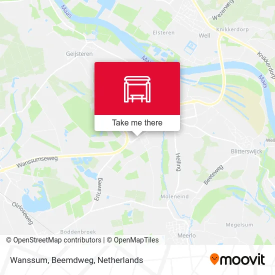 Wanssum, Beemdweg map