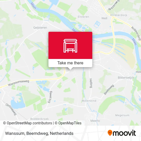 Wanssum, Beemdweg map