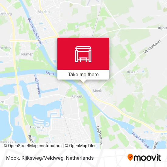 Mook, Rijksweg/Veldweg map