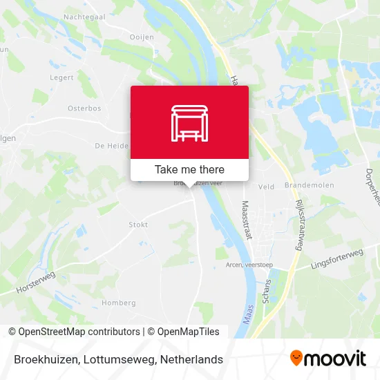 Broekhuizen, Lottumseweg map
