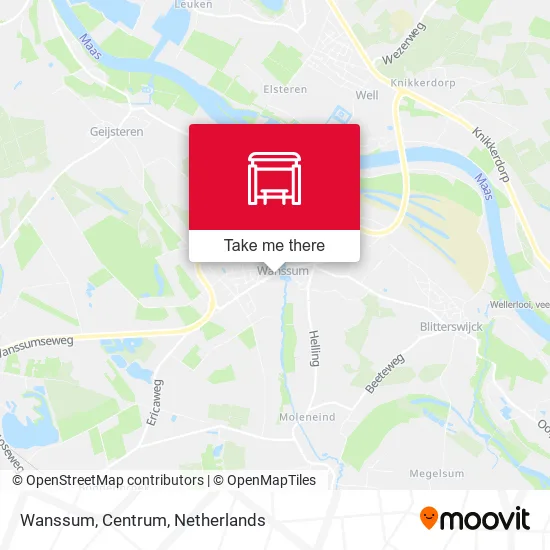 Wanssum, Centrum map