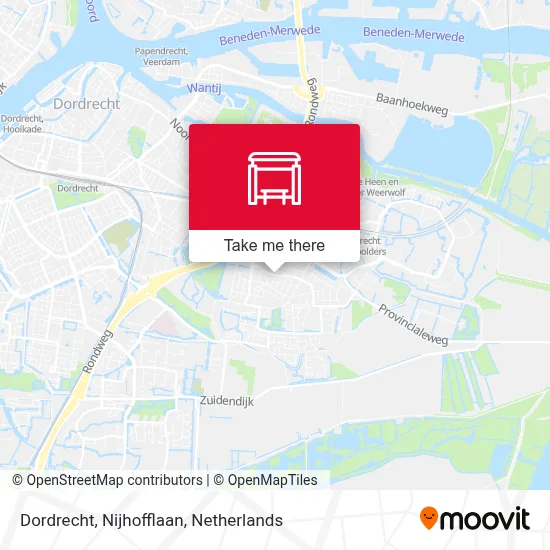 Dordrecht, Nijhofflaan Karte