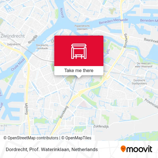 Dordrecht, Prof. Waterinklaan map