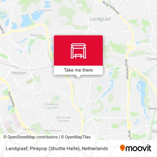 Landgraaf, Pinkpop (Shuttle Halte) map