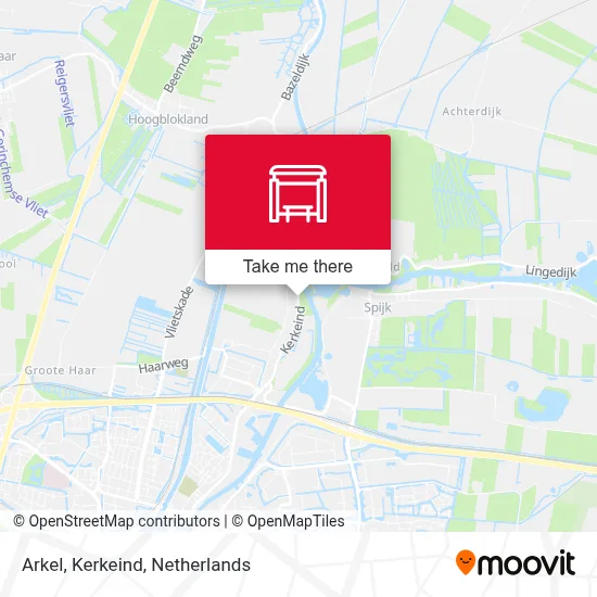 Arkel, Kerkeind Karte