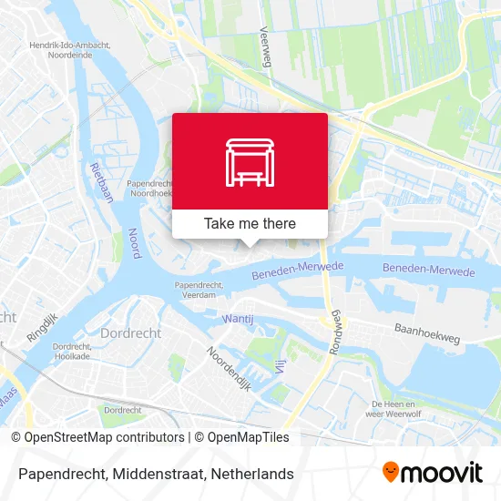 Papendrecht, Middenstraat Karte