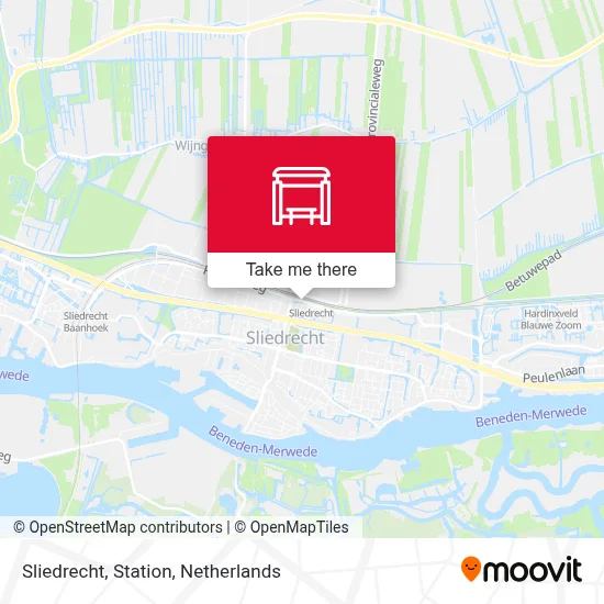 Sliedrecht, Station map