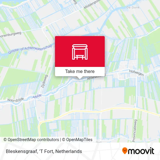 Bleskensgraaf, 'T Fort map