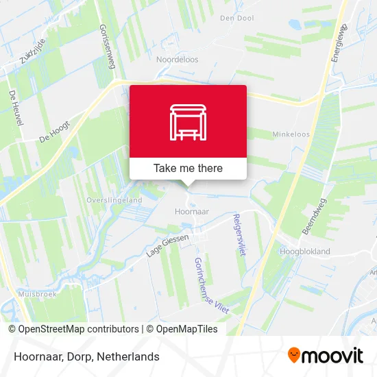 Hoornaar, Dorp map