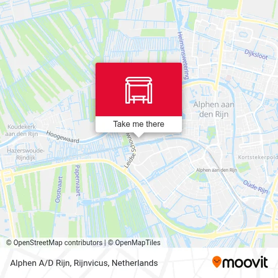 Alphen A/D Rijn, Rijnvicus Karte