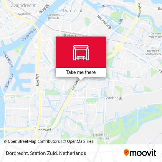 Dordrecht, Station Zuid map