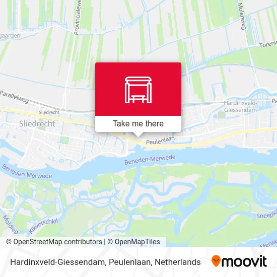 Hardinxveld-Giessendam, Peulenlaan map