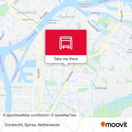 Dordrecht, Spirea map