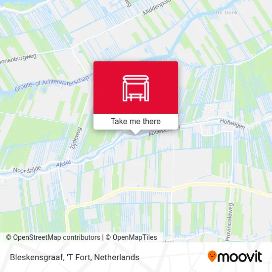 Bleskensgraaf, 'T Fort map