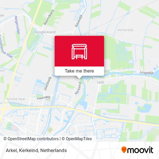 Arkel, Kerkeind Karte
